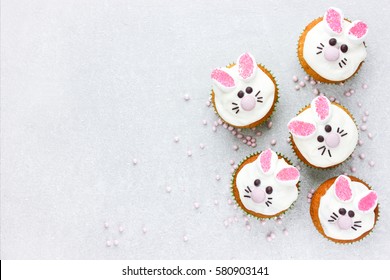 Easter Bunny Cupcakes , Funny Easter Treats For Kids