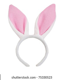 Easter Bunny Ears Isolated On White Background