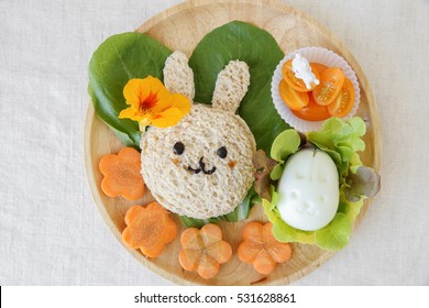 Easter Bunny Lunch, Fun Food Art For Kids