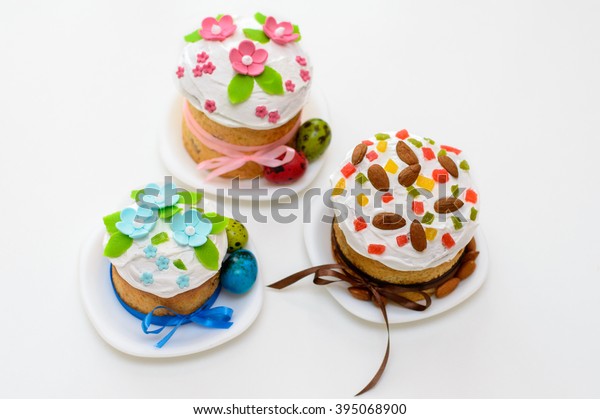 Easter Cakes Different Types Decorations Stock Photo Edit Now