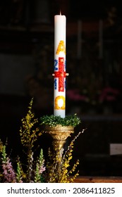 Easter Candle. Catholic Church. Austria. 