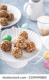 Easter Carrot Cake Truffles Or Cake Pops, Childrens Holiday Treat