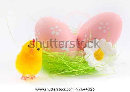 Easter chock and easter egg