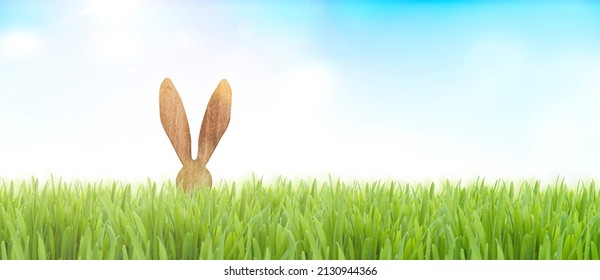 Easter decoration in the grass