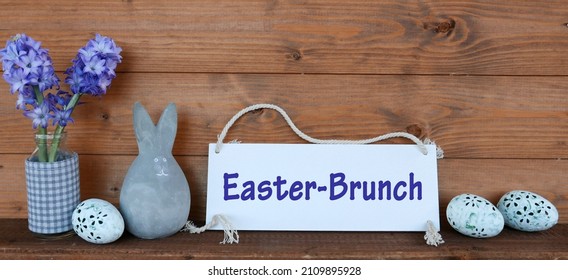 Easter Decoration With The Text Easter Brunch.