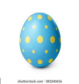 Easter egg isolated on a white background. Clipping path included