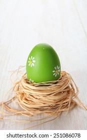 easter egg in a nest