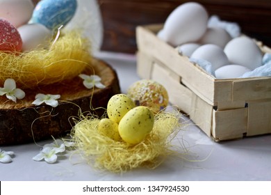 easter with eggs