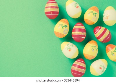 Easter eggs background