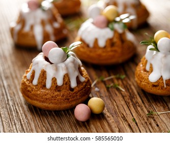 Easter Iced Bundt Cakes