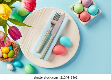 Easter Place Setting From Above