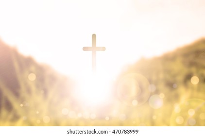 Easter Sunday concept: illustration of Jesus Christ crucifixion on Good Friday
