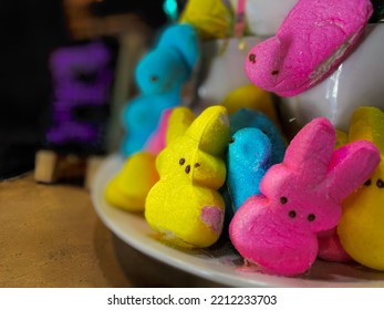 Easter Time Favorite Candy Colorful Peeps 