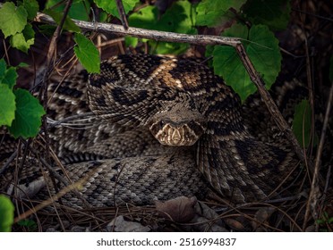 Eastern Diamondback Rattlesnake (Crotalus adamanteus) in Florida - Powered by Shutterstock