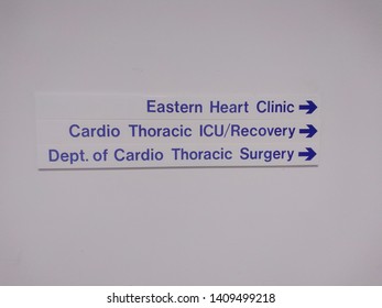 Eastern Heart Clinic , Cardio Thoracic ICU/recovery Directions Sign In A Hospital In Sydney Australia