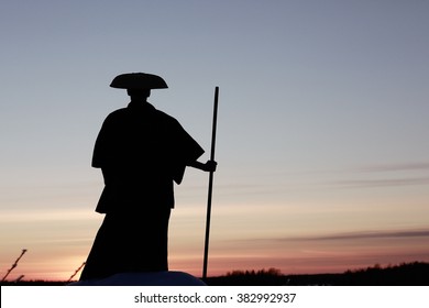 Eastern monk concept of path - Shutterstock ID 382992937
