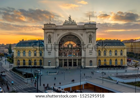 Eastern railway station in Budapest. One of the big junctions of Budapest. International and domestic trains does arrival and departure from here.
