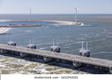 Eastern Scheldt deltaworks coastline Netherlands