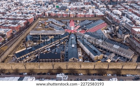 Eastern State Penitentiary in Philadelphia - aerial view - street photoraphy