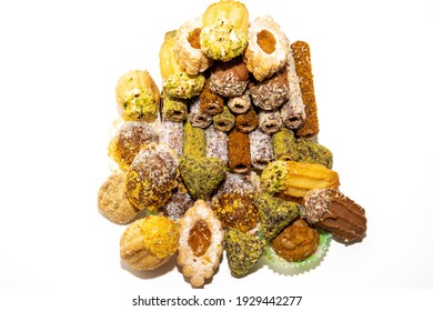 Eastern sweets on a white background
 - Shutterstock ID 1929442277