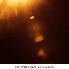 Easy to add lens flare effects for overlay designs or screen blending mode to make images. Abstract sunburst, digital flare, iridescent glaze over black background. Abstract colorful  light effect  - Shutterstock ID 2377122275