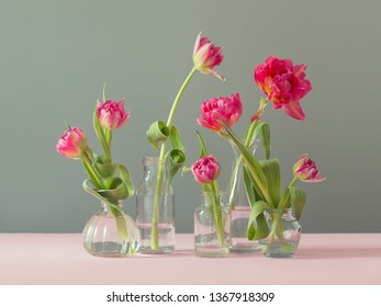 Easy Diy Centerpiece Of Fresh Pink Tulips