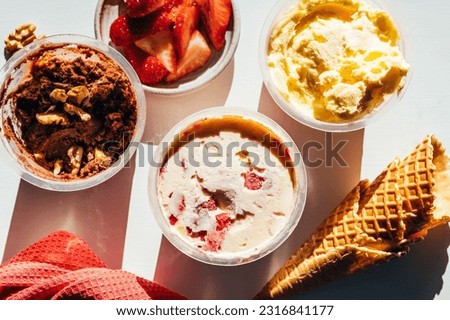 Image, Stock Photo No-churn ice cream