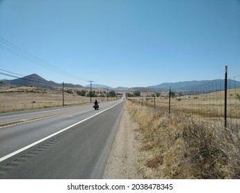 Easy Rider On A California Highway