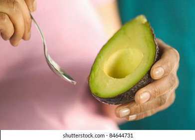 Eating An Avocado