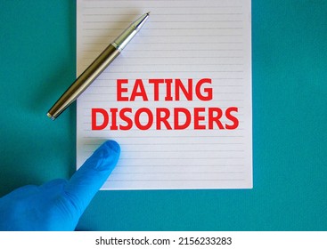 Eating Disorders Symbol White Note Words Stock Photo 2156233283 ...