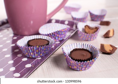 Eating Peanut Butter Cups Horizontal