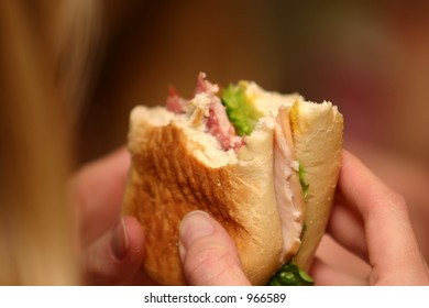 Eating A Sandwich