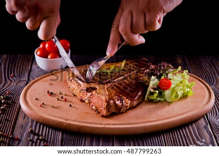 Similar – Image, Stock Photo red and white stake Red