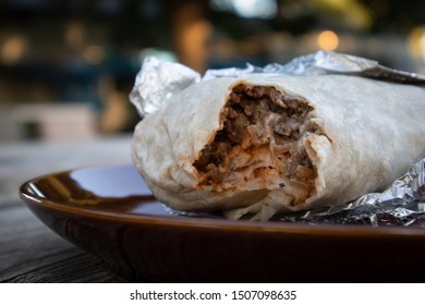 Eating A Steak Burrito In California