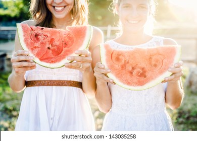 Eating A Watermelon