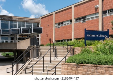 EAU CLAIRE, WI, USA - JULY 24, 2022:McIntyre Library At The University Of Wisconsin-Eau Claire.