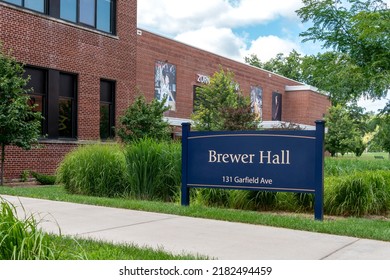 EAU CLAIRE, WI, USA - JULY 24, 2022: Brewer Hall At The University Of Wisconsin-Eau Claire.