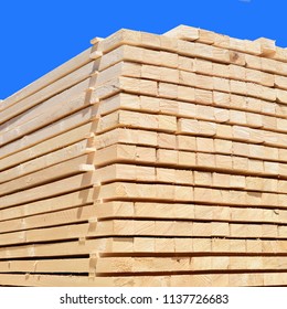Eaves board in stacks