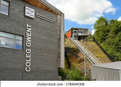 Ebbw Vale, Wales - July 2020: Building Of The Further Education College 