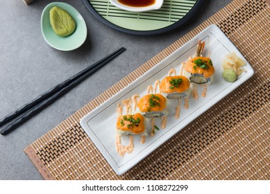 Ebi Tempura Roll With Cheese