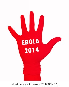 Ebola 2014 On Red Hand