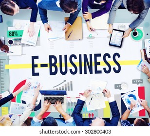 E-business Internet Networking Website Commerce Concept