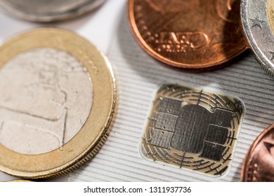 EC Card With Euro Coins