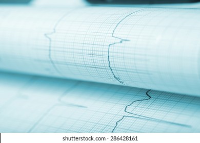 ECG Paper As Medical Background