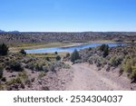 Echo Canyon Reservoir in autumn, Echo Canyon State Park outside of Pioche, Lincoln County, Nevada, USA