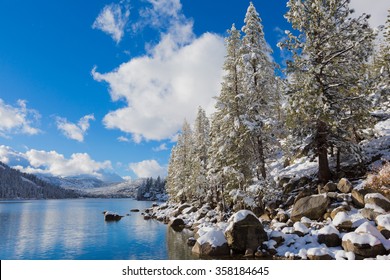 Echo Lake In The Winter 