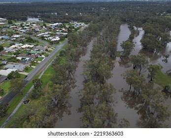 Echuca, Victoria, Extreme Flooding From The Murray River And Campaspe River  Heavy Spring Rain 2022