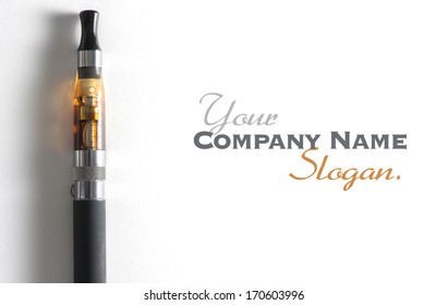 e-cigarette, with lots of copy space