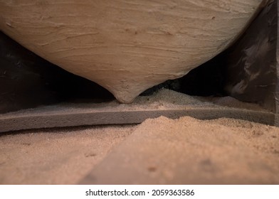 Ecija, Spain - April 21th, 2019: Roman Amphorae For Olive Oil, Stored At Hold Ship As Ancient Times Trade. Ecija History Museum