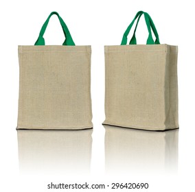 Eco Fabric Bag On White Background